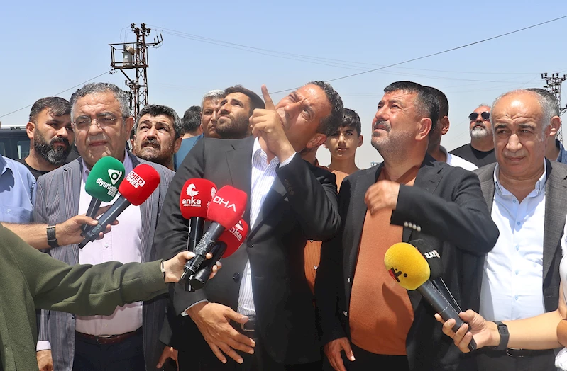 CHP heyeti, Mardin ve Diyarbakır sınırındaki yangın bölgesinde