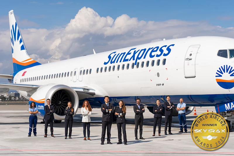 SunExpress, ‘Avrupa’nın En İyi Tatil Hava Yolu’ seçildi