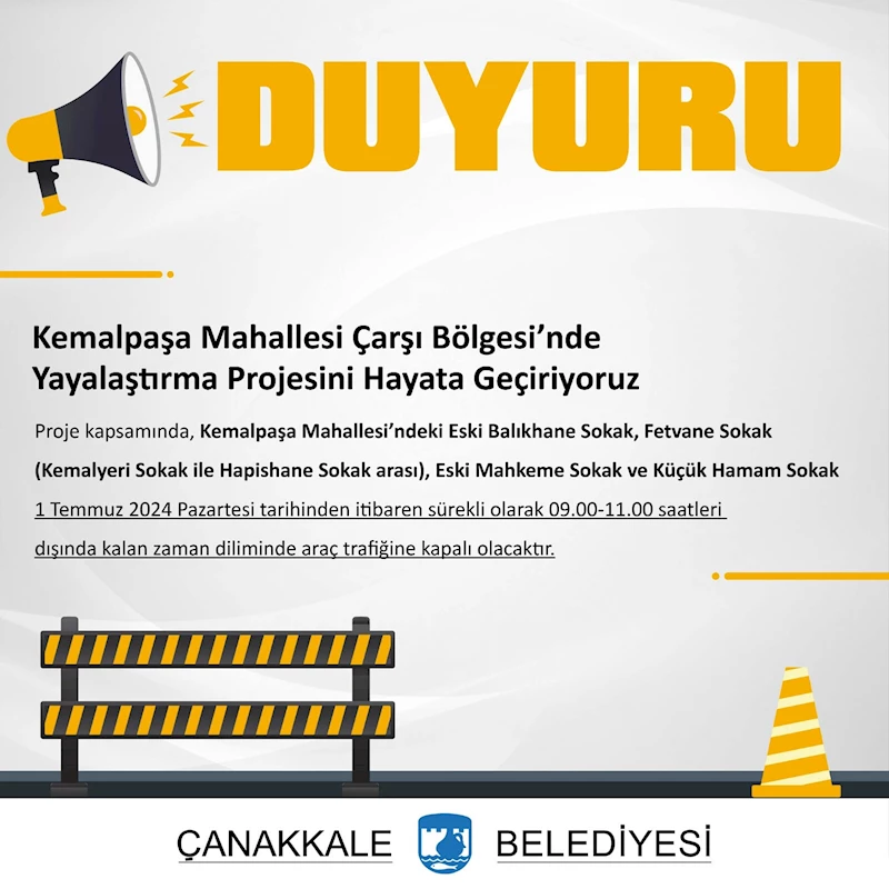 Çanakkale Belediyesi tarafından 