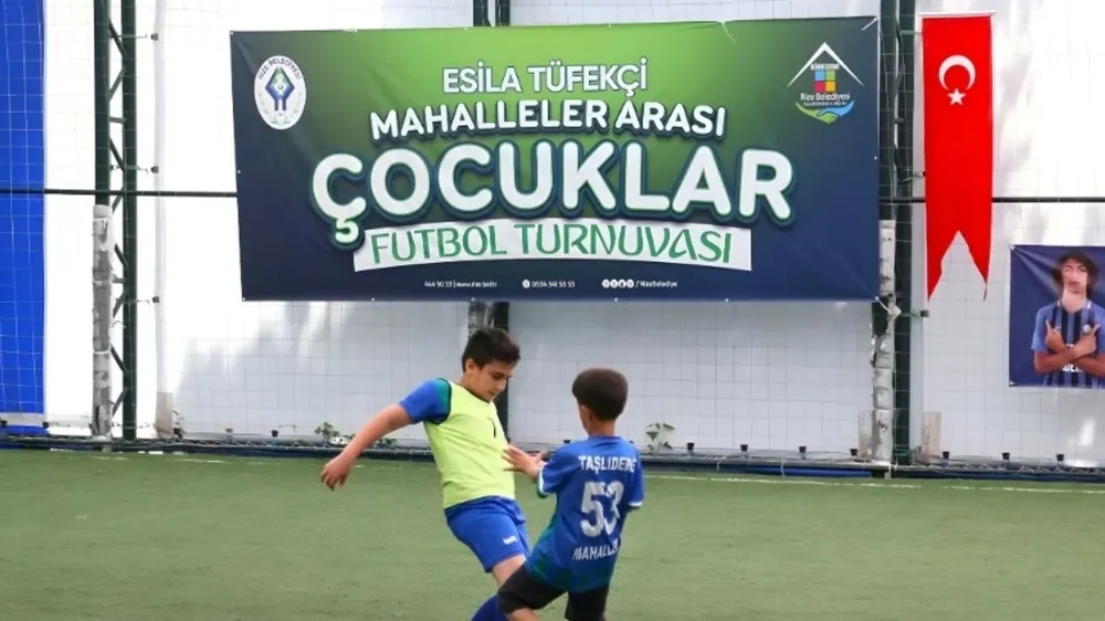 Rize’de “Esila Tüfekçi” Mahalleler Arası Çocuklar Futbol Turnuvası’’ Devam Ediyor
