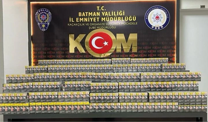 Batman’da 7 bin 710 paket kaçak sigara ele geçirildi