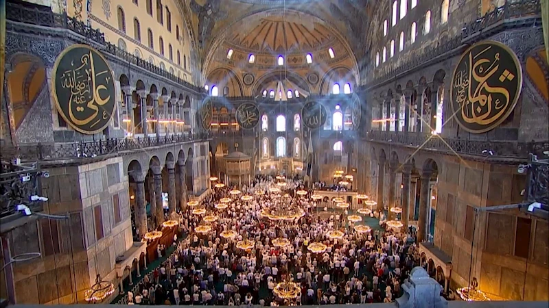 İstanbul - Cumhurbaşkanı Erdoğan, Ayasofya Camii