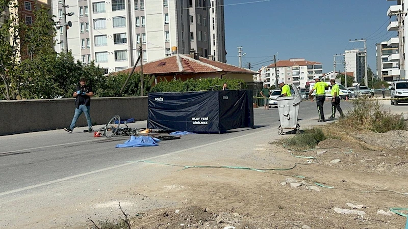 Beton mikserinin çarptığı bisikletin sürücüsü öldü 