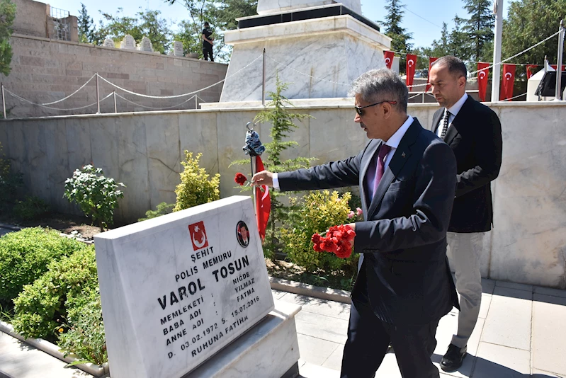 Niğde’de 15 Temmuz’da şehitler dualarla anıldı