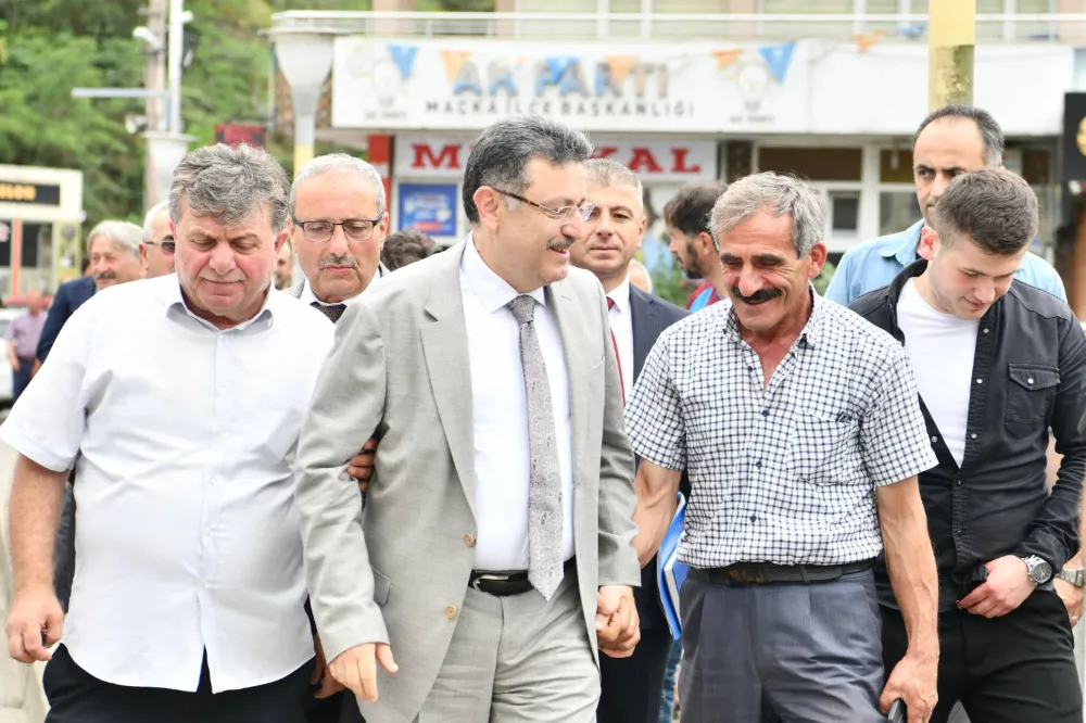 Trabzon Büyükşehir Belediye Başkanı Ahmet Metin Genç, Maçka Ziyaretinde Çakırgöl Projesi