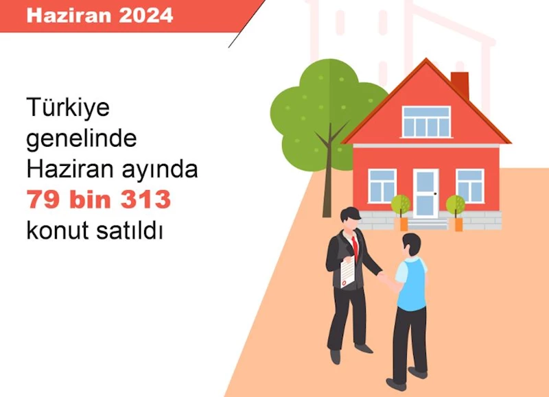 TÜİK: Haziranda 79 bin 313 konut satıldı