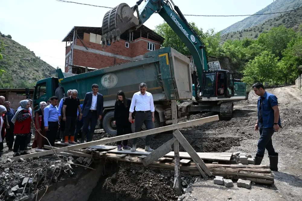 Erzurum Valisi Çiftçi, Seyitefendi Mahallesi ve Uzundere Barajı İnşaatında İncelemelerde Bulundu