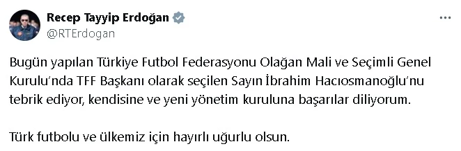 Cumhurbaşkanı Erdoğan