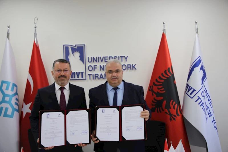 Karabük Üniversitesi ile Tiran New York Üniversitesi arasında iş birliği protokolleri