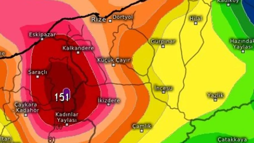 Meteorolojiden Rize Uyarısı