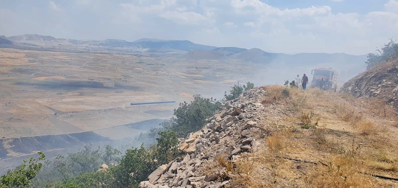 Anız yangını, ormanlık alana sıçradı;  30 hektarlık alan yandı 