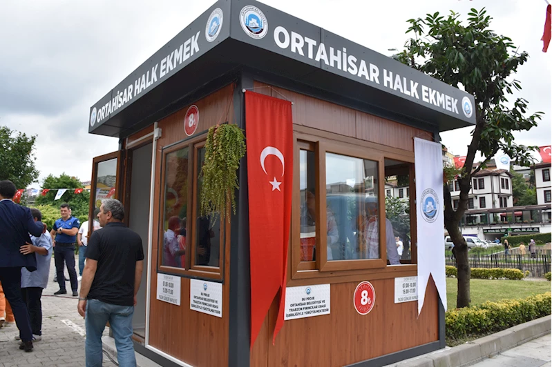 Ortahisar Belediyesince Halk Ekmek büfesi açıldı