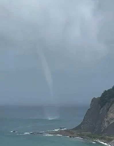 Zonguldak’ta denizde hortum kamerada