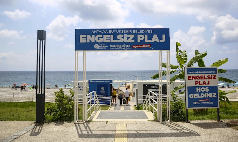 Engelsiz plajlara ziyaretçi akını