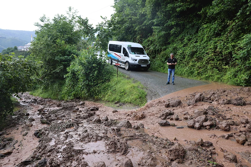 Trabzon’da sağanak, sel, taşkın ve heyelana neden oldu