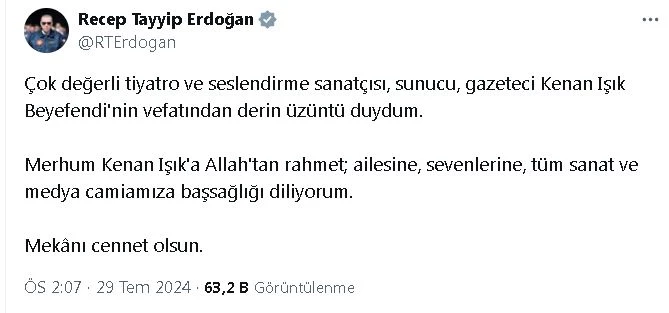 Cumhurbaşkanı Erdoğan