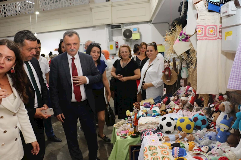 Yunusemre Hanım lokallerinde üretilen ürünler Milet Çarşı