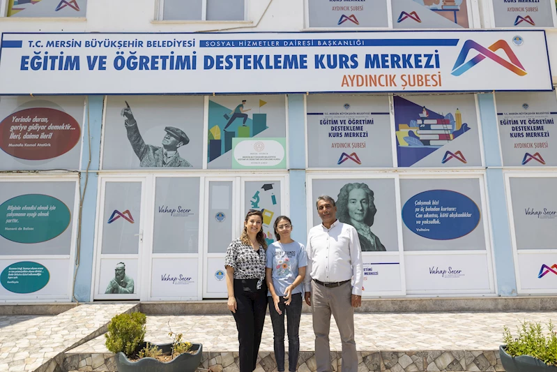 LGS Gülnar ve Aydıncık birincileri Büyükşehir’in Kurs Merkezi’nden