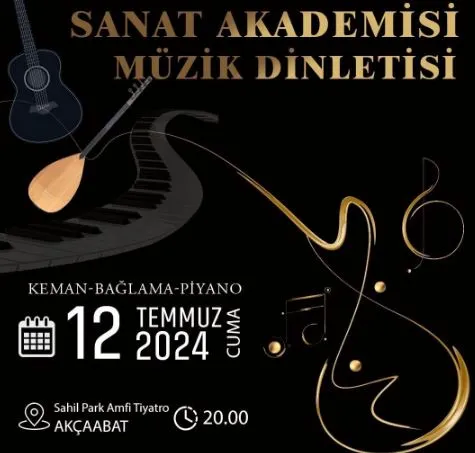 Sanat Akademisi Öğrencilerinden Müzik Dinletisi Akçaabat Sahil Park Amfi Tiyatro