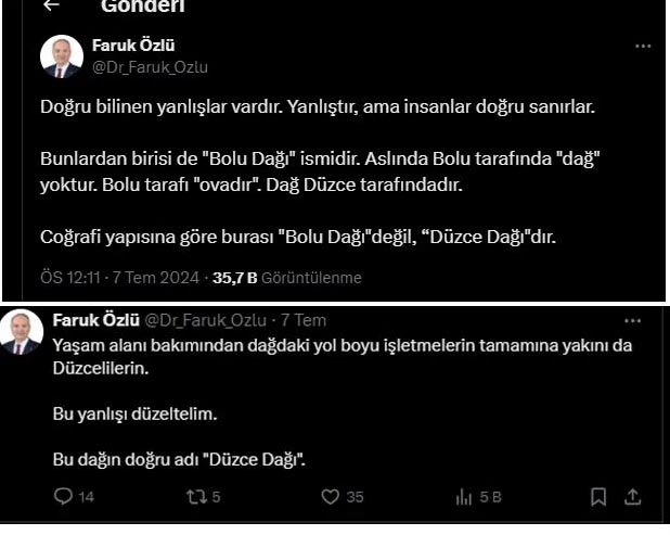 Düzce ve Bolu Belediye başkanları arasında 