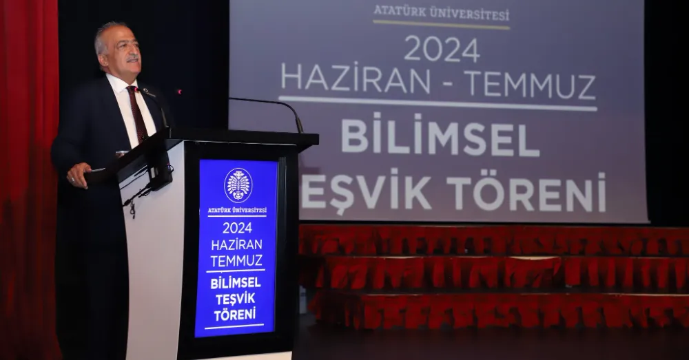 Atatürk Üniversitesi Bilimsel Teşvik Töreni Düzenledi