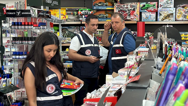 Tekirdağ’da kırtasiye malzemesi satan iş yerleri denetlendi