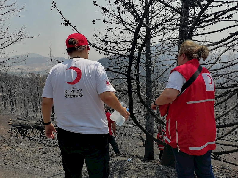 Türk Kızılay, yangından etkilenen vatandaşlara yönelik beslenme desteğini sürdürüyor