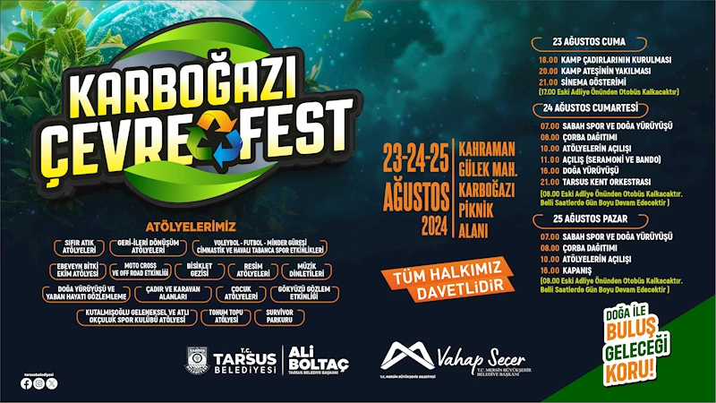 Tarsus Karboğazı Çevre Festivali’ne ev sahipliği yapacak