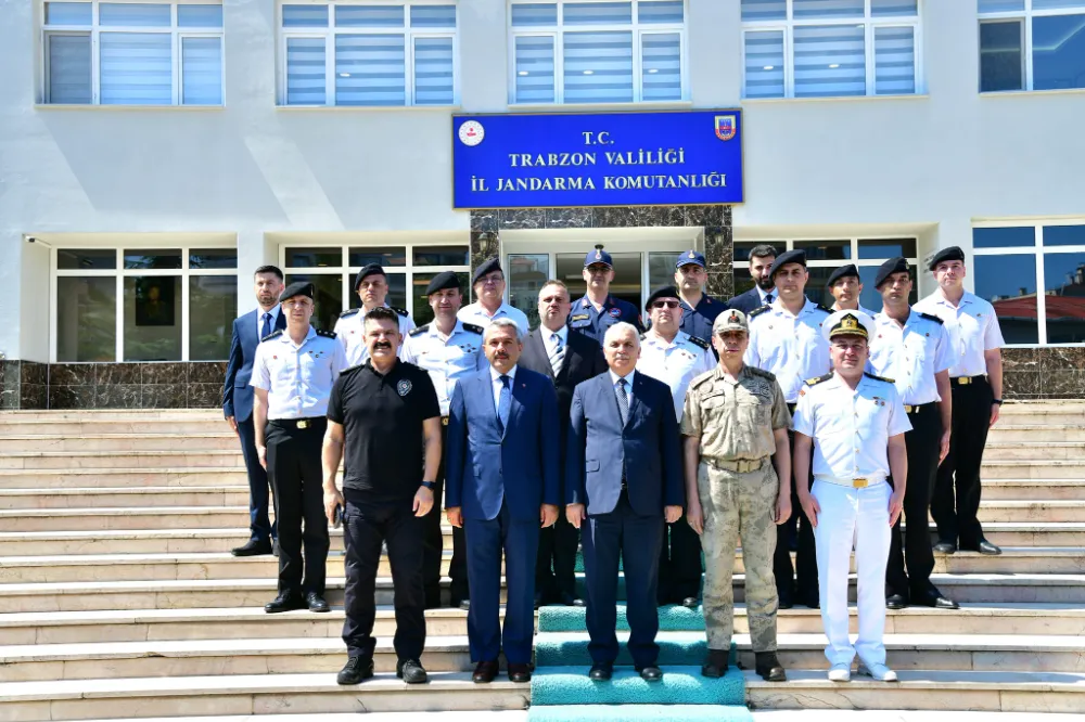 Trabzon ve Rize Valileri, Tuğgeneral Mustafa Erdem’i Yeni Görevinde Tebrik Etti