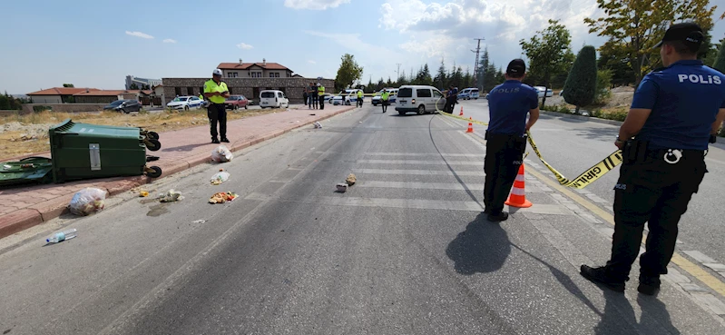 Kediye çarpmamak için manevra yaptı, kullandığı araç kadına çarptı