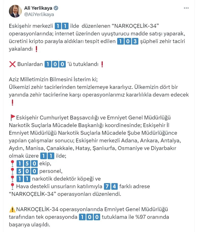 Eskişehir merkezli 11 ildeki 