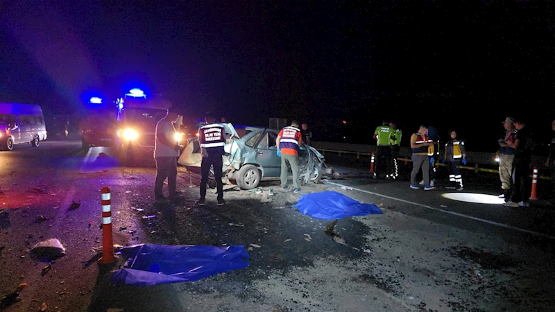 Gaziantep’te otomobil tankere çarptı:1 ölü,1 yaralı