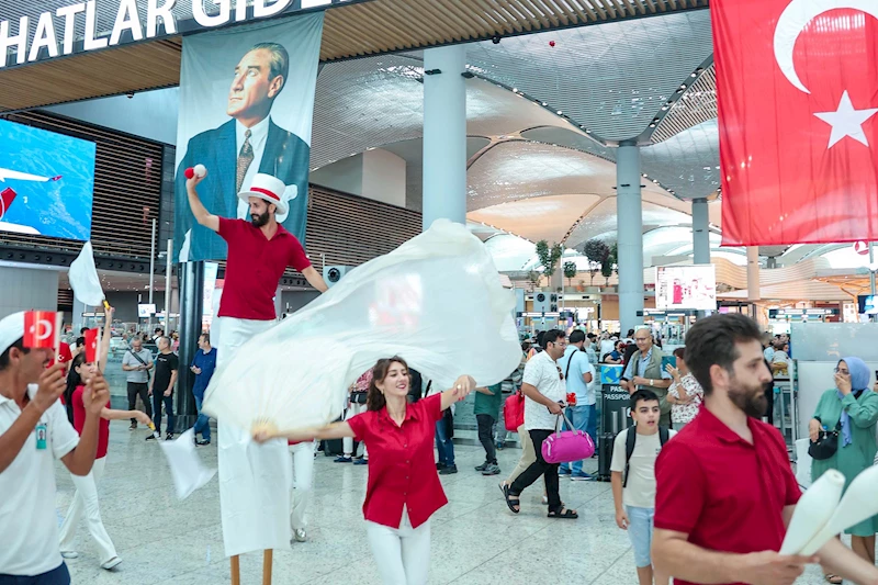 Zafer Bayramı, İstanbul Havalimanı’nda coşkuyla kutlandı