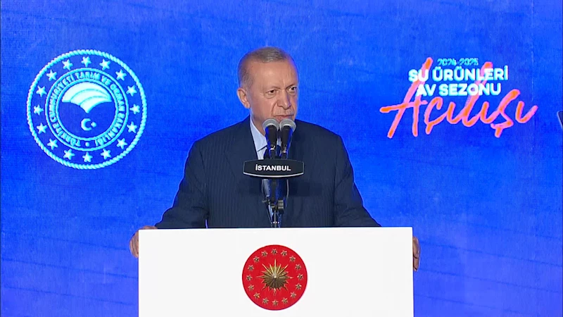 İstanbul - Erdoğan: Sürdürülebilir balıkçılık için bereketli denizlerimizi korumamız gerekiyor -1