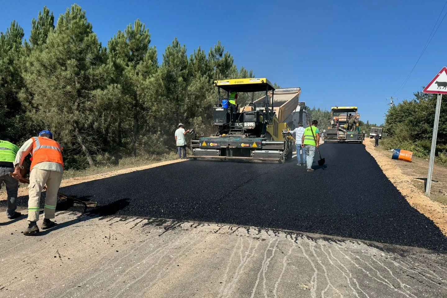 Kocaeli Derince ile köyler arasındaki yol yenileniyor