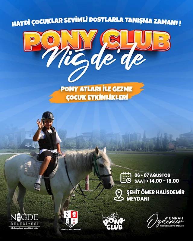 Pony Club atları Niğde’ye geliyor