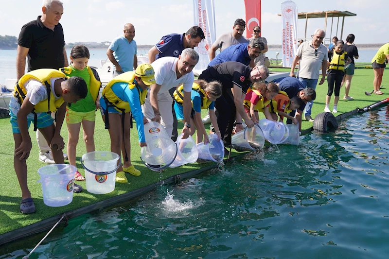 Yavru sazan balıkları, 12 ilde 226 göl ve gölete bırakıldı