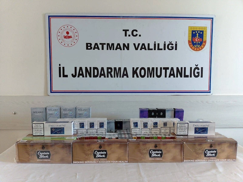 Batman’da 554 paket kaçak sigara ele geçirildi