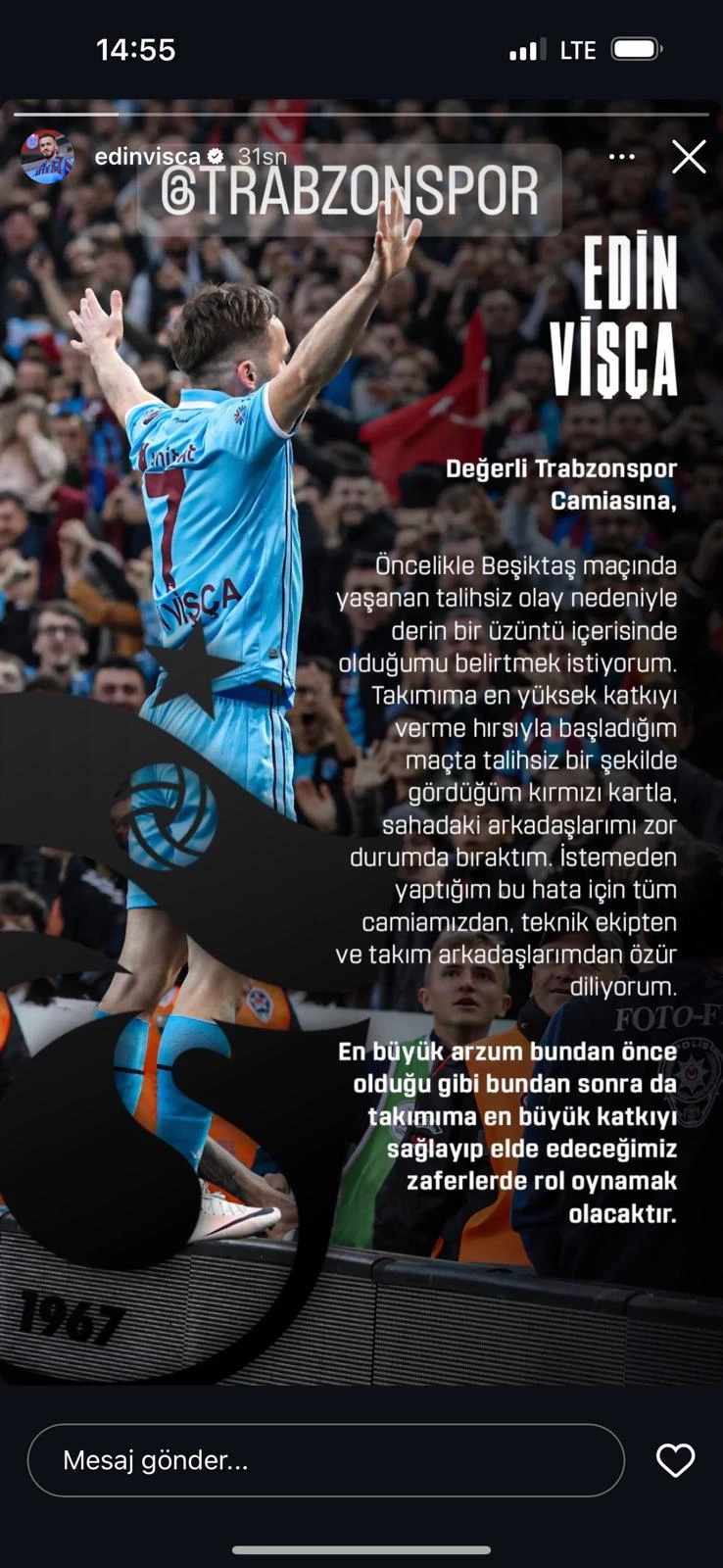 Trabzonspor’da Visca