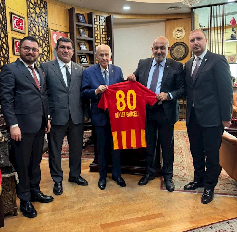 Kayserispor’dan MHP lideri Bahçeli’ye ziyaret