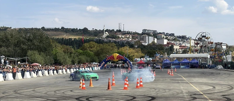 TEKİRDAĞ Fest etkinliğinde drift gösterisi (VİDEO EKLENDİ)