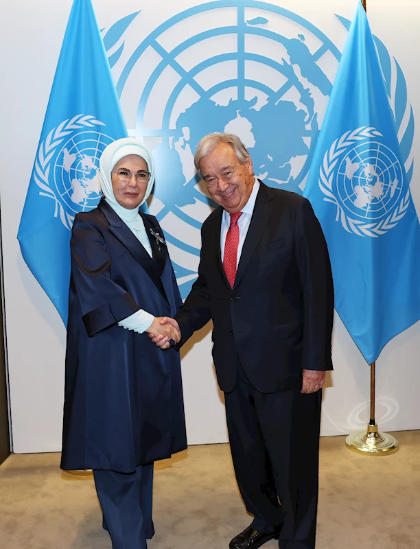 Emine Erdoğan, Guterres ile görüştü