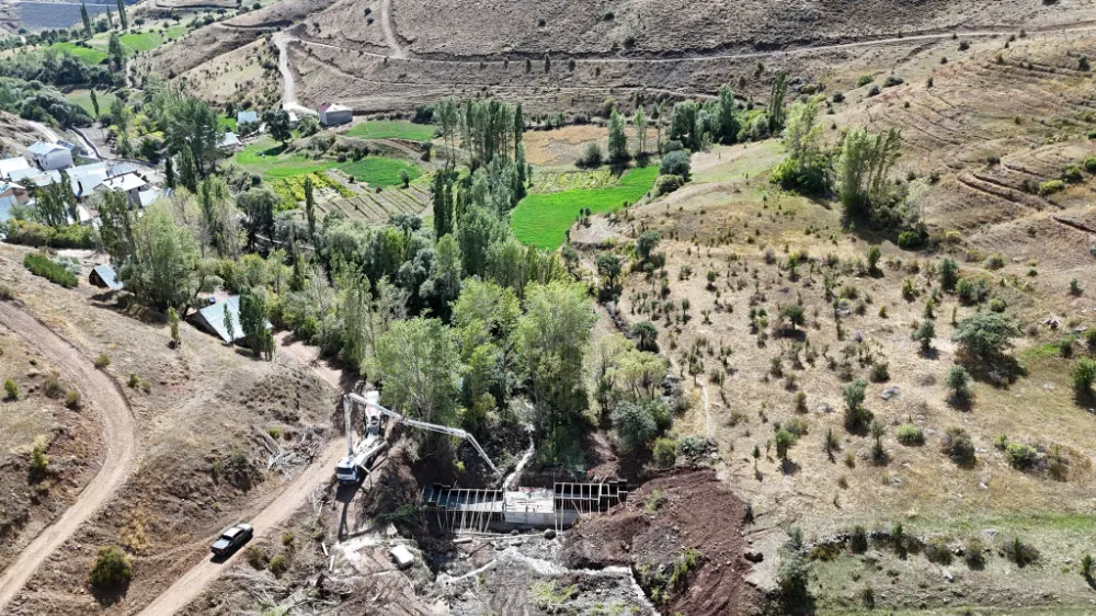 Aydıntepe Alaca Köyü’nde Taşkın Kontrol Projesi %55 Tamamlandı