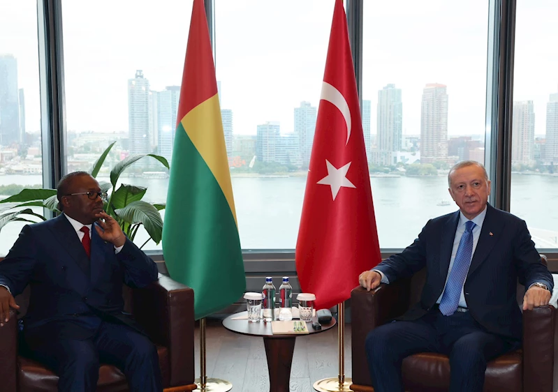 Cumhurbaşkanı Erdoğan, Gine Bissau Cumhurbaşkanı Embalo ile bir araya geldi