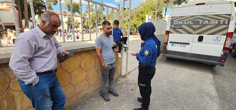 Gaziantep’te polis ekipleri okul çevrelerini denetledi