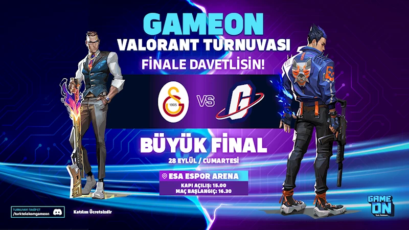 GAMEON Valorant Turnuvası’nda finalin adı Galatasaray Espor - Galakticos oldu