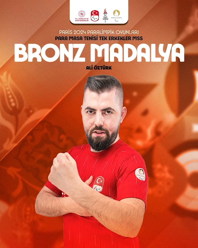 Ali Öztürk Paralimpik Oyunları’nda bronz madalya kazandı