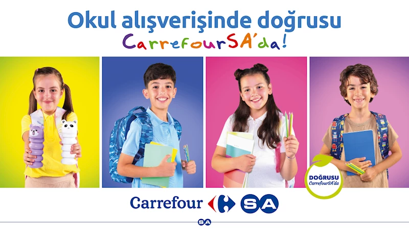 CarrefourSA, okul alışverişlerinde özel indirim sunduğunu duyurdu