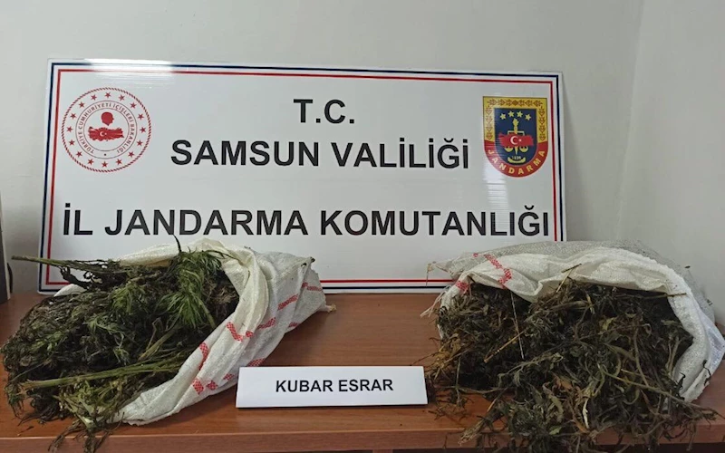 Samsun’da 6 kilo 930 gram esrar ele geçirildi