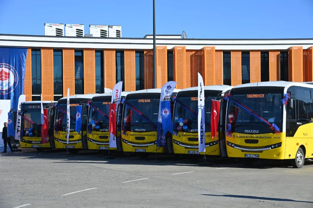 Trabzon Büyükşehir Belediyesi, 19 Yeni Otobüsle Ulaşım Filosunu Güçlendirdi